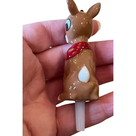 2 Nora Fleming Minis A47 GOBBLE GOBBLE Thanksgiving Turkey A221 Rudolph Reindeer - Picture 11 of 12